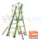 LG19704146 บันไดไฟเบอร์กลาส 4' พร้อมขาค้ำ Safety Cage 2.0 No.19704-146 LITTLE GIANT